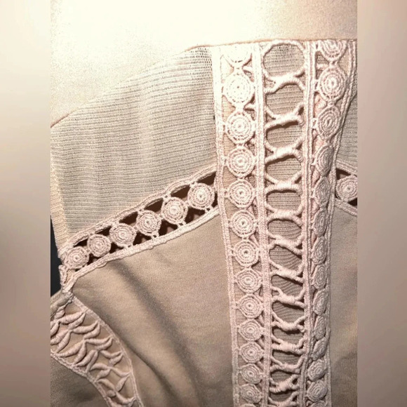 Free People Tan Knit Mini Dress size XS - Picture 5 of 7